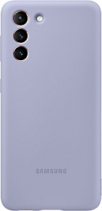 Чехол-накладка Silicone Cover для Samsung S21 (фиолетовый)